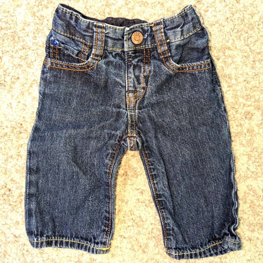 2/$20. Baby Gap jeans. Excellent condition. 3-6 months. Boy or girl.